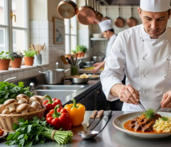 Szezonális fine dining fogás elegáns tálalásban a Tablean Dtastee konyhájából.