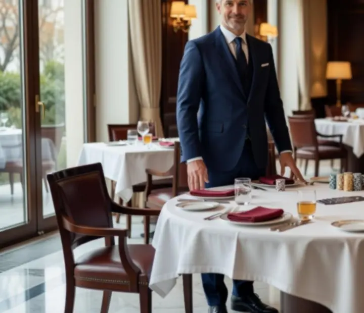 Elegáns pókerasztal mellett álló Tablean Dtastee host csapat